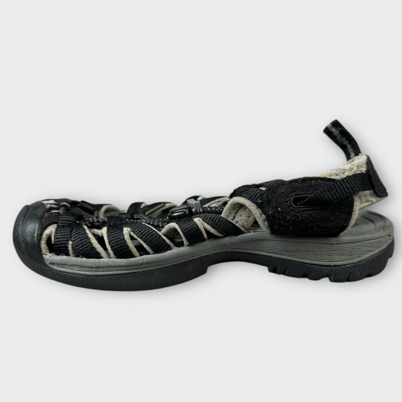 Keen Whisper Sandal Women’s Size 7 Black/Gargoyle Grey Hiking Waterproof - Picture 5 of 11